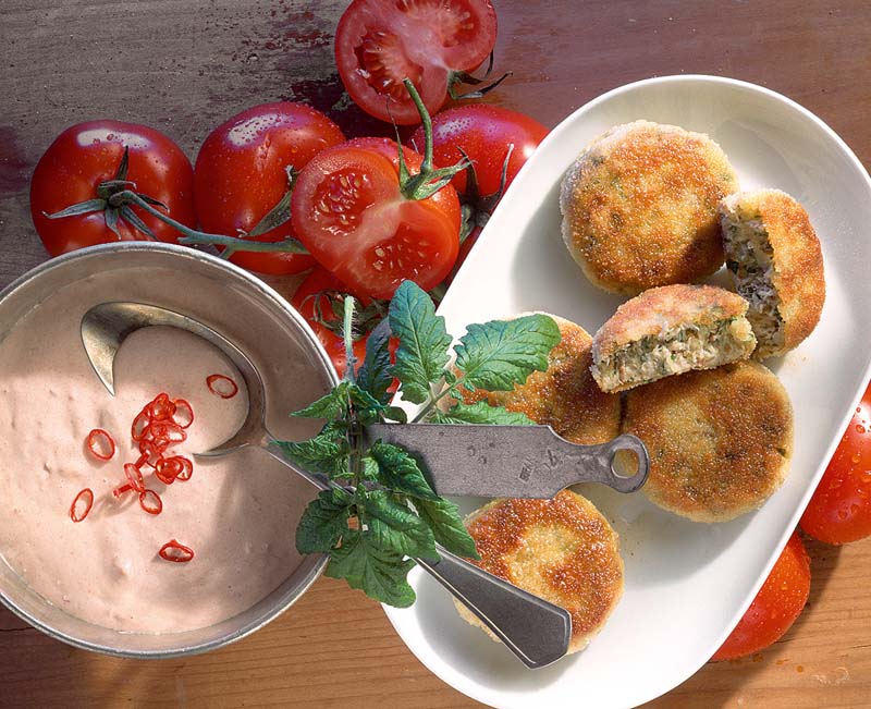 Makrelen-Frikadellen mit Tomaten-Mayonnaise - RUTE &amp; ROLLE – Dein ...